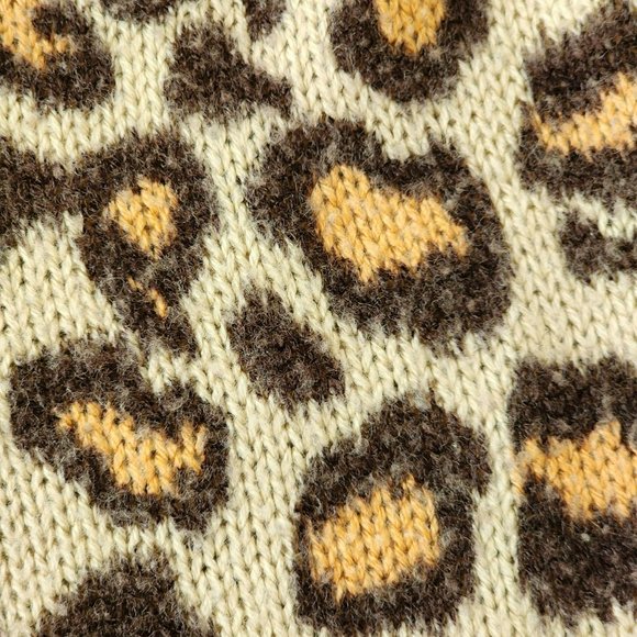 Sweater Animal Print Small Coral Brown - Picture 5 of 12